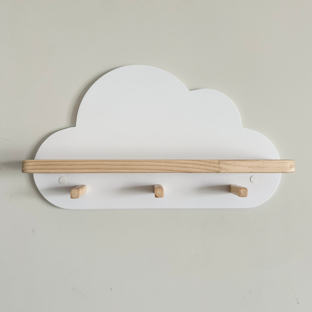 Repisa perchero nube