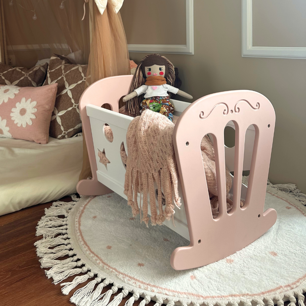 Juguetes Infantiles Juguetes De Madera Bebes Cuna Mecedora De