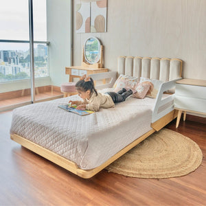 Cama ABY para niños Cabecera Tapizada Nube