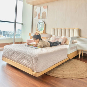 Cama ABY para niños Cabecera Tapizada Nube