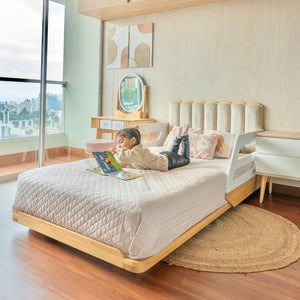 Cama ABY para niños Cabecera Tapizada Nube