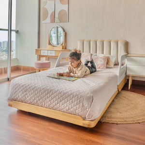 Cama ABY para niños Cabecera Tapizada Nube