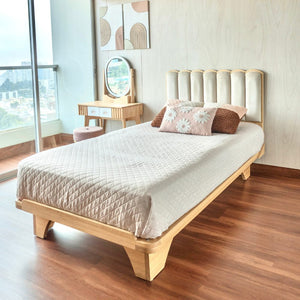 Cama ABY para niños Cabecera Tapizada Nube