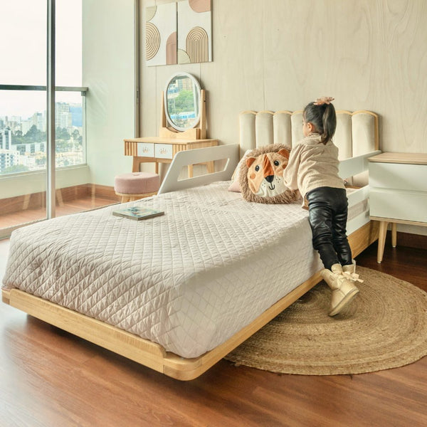 Cama ABY para niños Cabecera Tapizada Nube