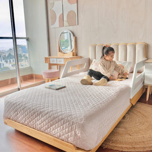 Cama ABY para niños Cabecera Tapizada Nube