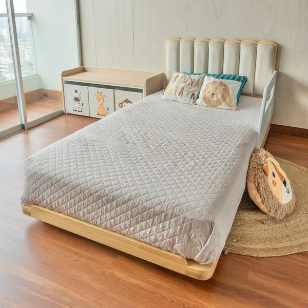 Cama ABY para niños Cabecera Tapizada Nube
