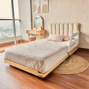 Cama ABY para niños Cabecera Tapizada Nube
