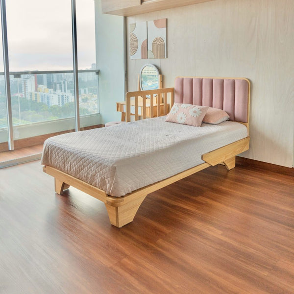Cama ABY para niños Cabecera Tapizada Recta
