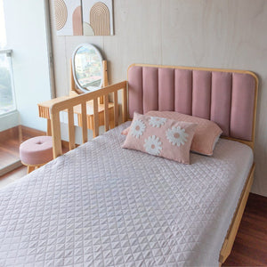 Cama ABY para niños Cabecera Tapizada Recta