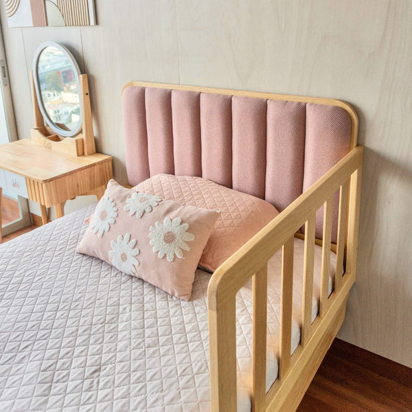 Cama ABY para niños Cabecera Tapizada Recta