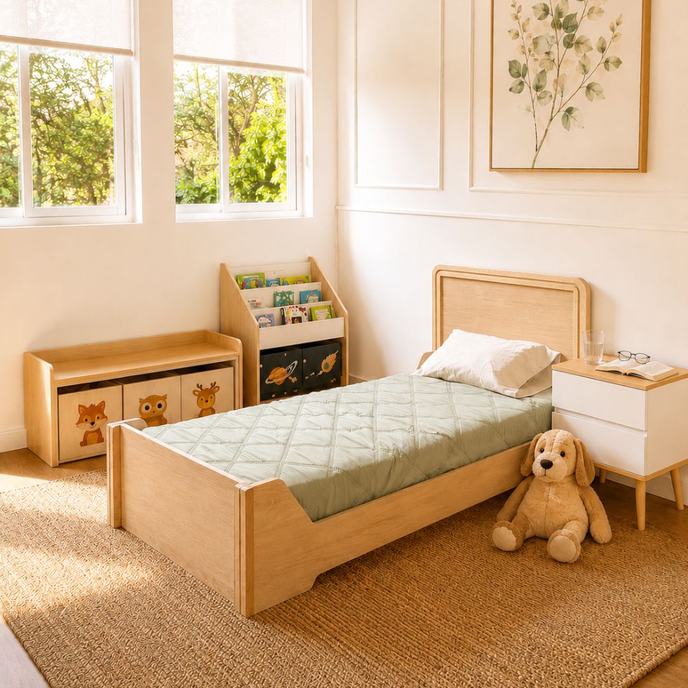 Cama EVA  para niños evolutiva en natural