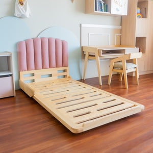 Cama ABY para niños Cabecera Tapizada (eliges el color del tapiz)