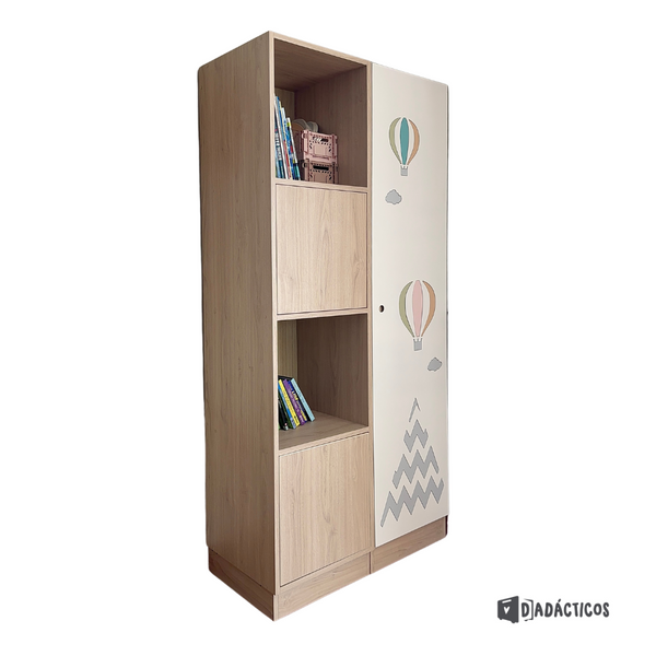 Estante organizador infantil doble - Cielo