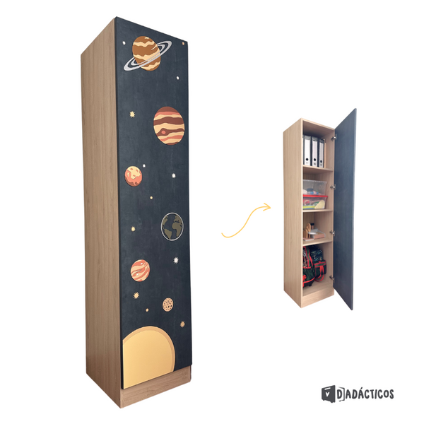 Estante organizador infantil - Planetas