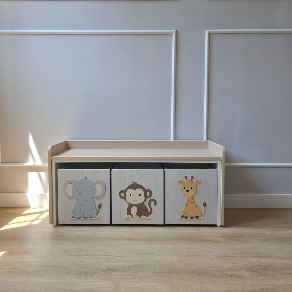 Juguetero-3-cajas-con-diseño-de-selva-alto-relieve-mueble-infantil-1