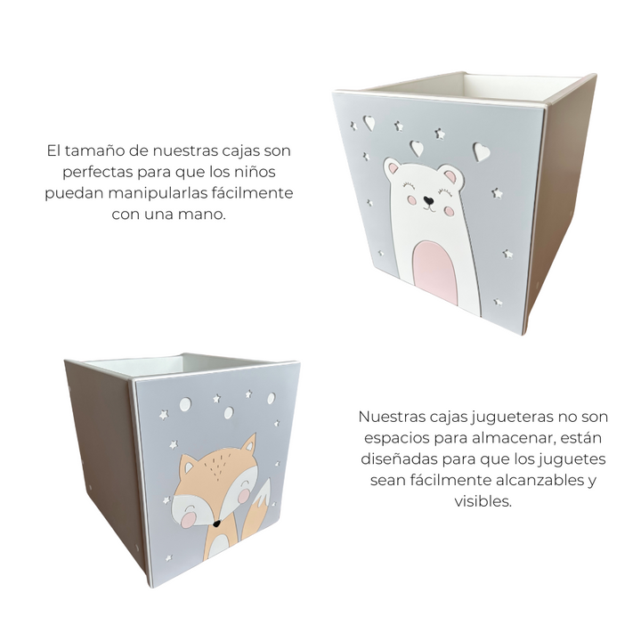 Escritorio juguetero y librero para niños