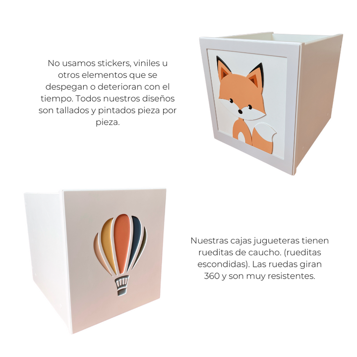Escritorio juguetero y librero para niños