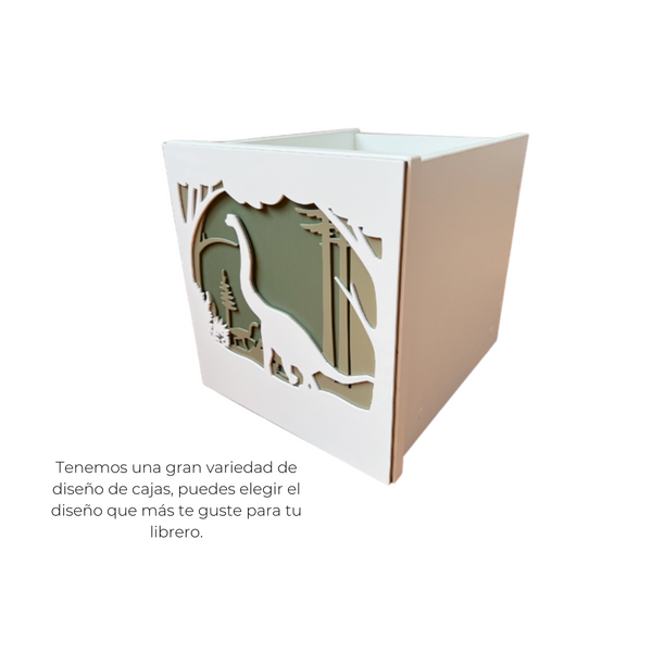 Librero juguetero con cajas