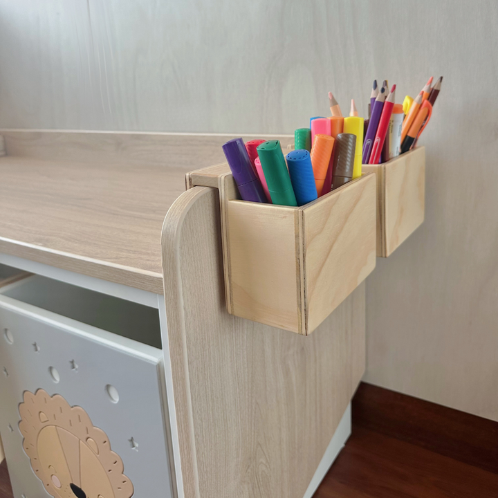 Escritorio juguetero y librero para niños
