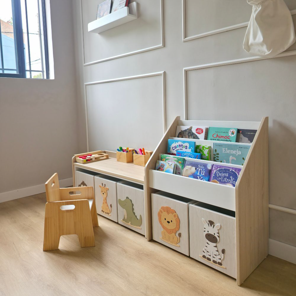 Pack_Promocional_Completo_de_Escritorio_Juguetero_y_Librero_Juguetero_con_cajas_para_ninos_Dadacticos_1