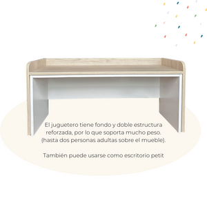Escritorio juguetero y librero para niños