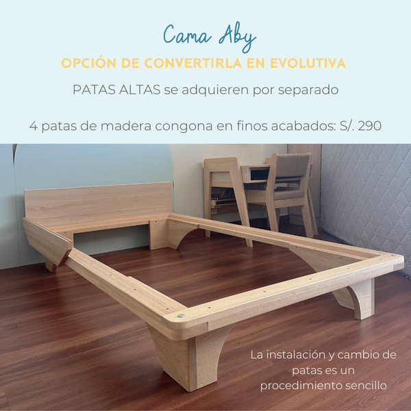 Cama ABY para niños modelo natural mueble infantil Montessori
