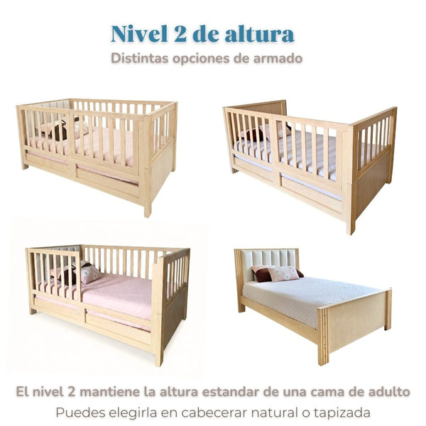 EMI - cama cuna convertible en cama de tamaño real