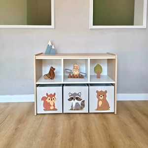 estante-juguetero-doble-nivel-con-cajas-jugueteras-para-niños-madera-Dadácticos-3