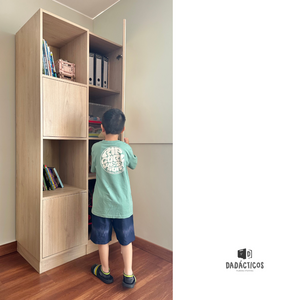 Estante organizador infantil doble - Planetas