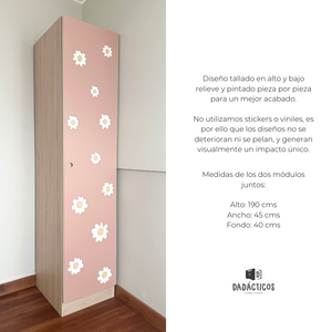 Estante organizador infantil - Flores