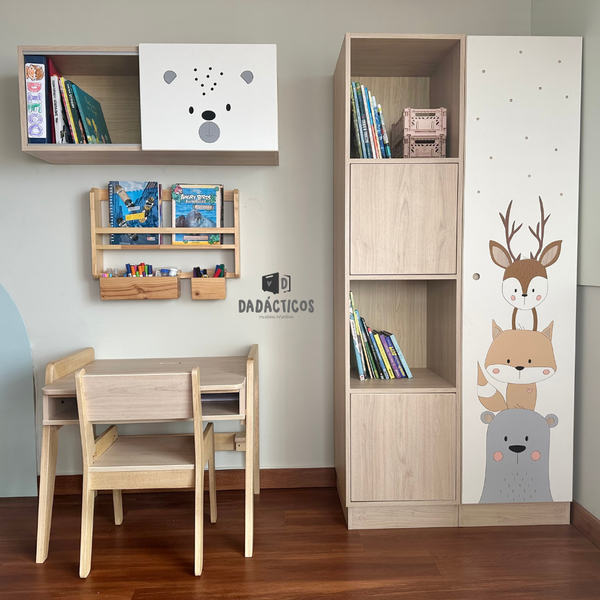 Estante organizador infantil doble - El Bosque