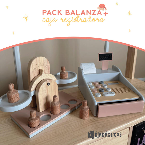 Pack balanza y caja registradora - Dadacticos