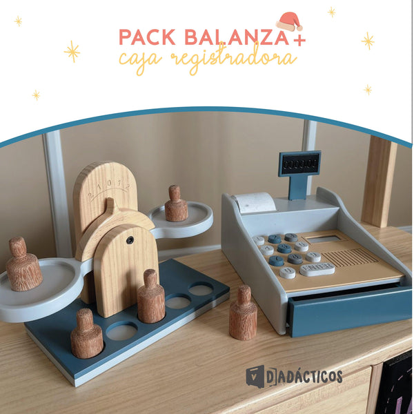 Pack balanza y caja registradora - Dadacticos