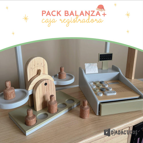 Pack balanza y caja registradora - Dadacticos