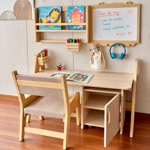 Pack Escritorio evolutivo con silla y organizadores | Dadácticos