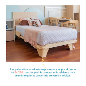 Cama ABY para niños modelo natural mueble infantil Montessori