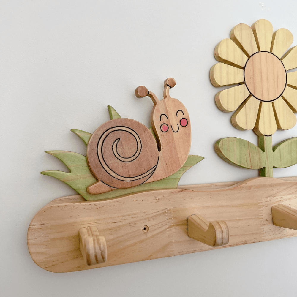 Perchero infantil temático - Flor - Dadacticos