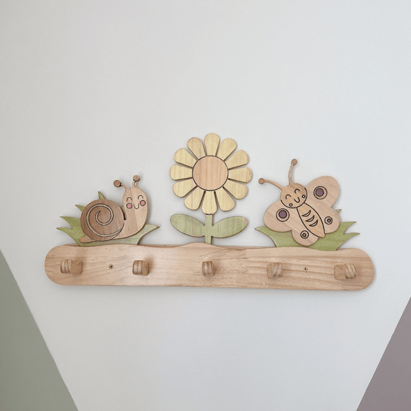 Perchero infantil temático - Flor - Dadacticos