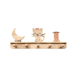 Perchero infantil temático - Gatita - Dadacticos