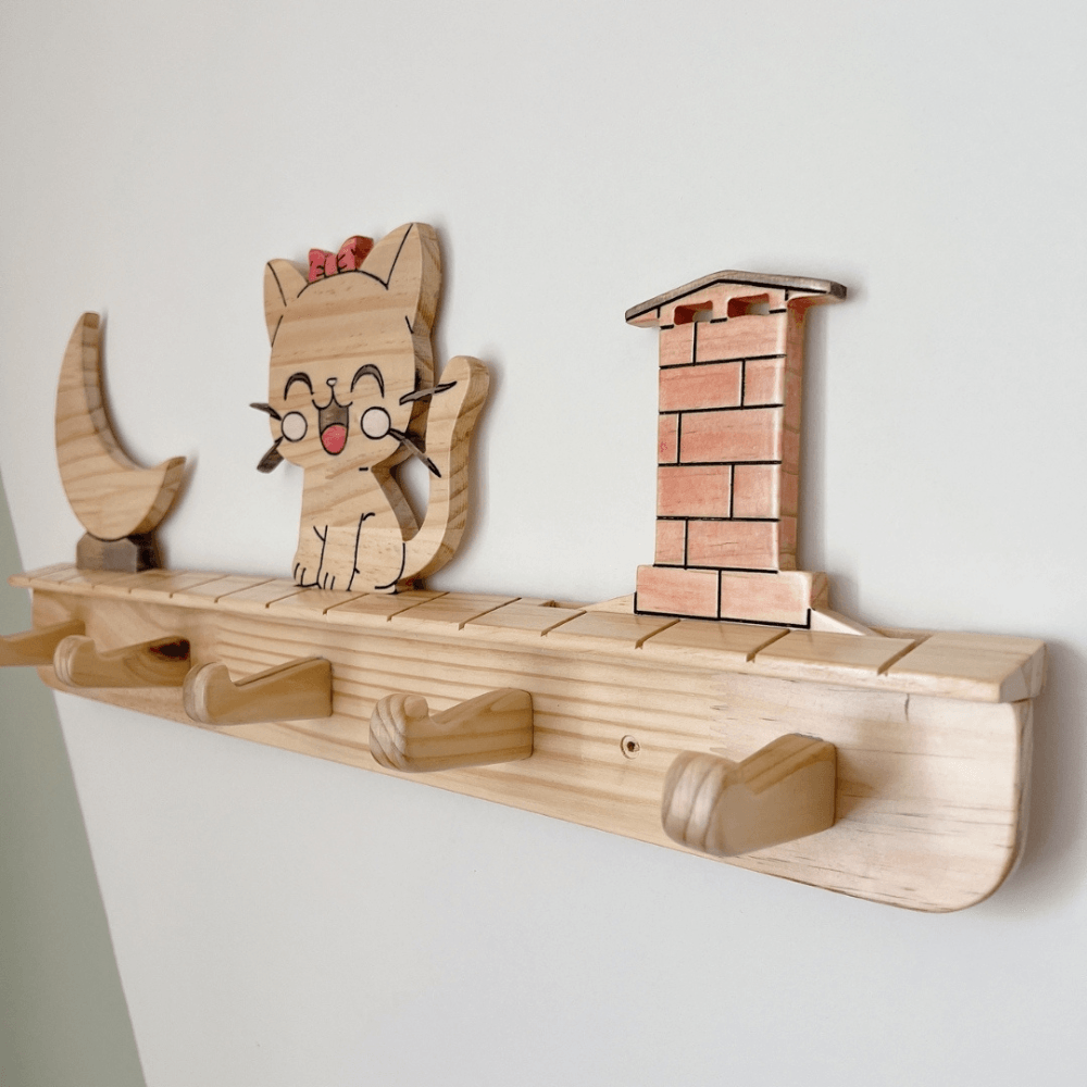 Perchero infantil temático - Gatita - Dadacticos