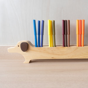 Portalapicero de perrito en madera para niños