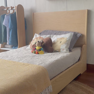 Cama EVA para niños evolutiva con cabecera tapizada (eliges el color del tapiz)